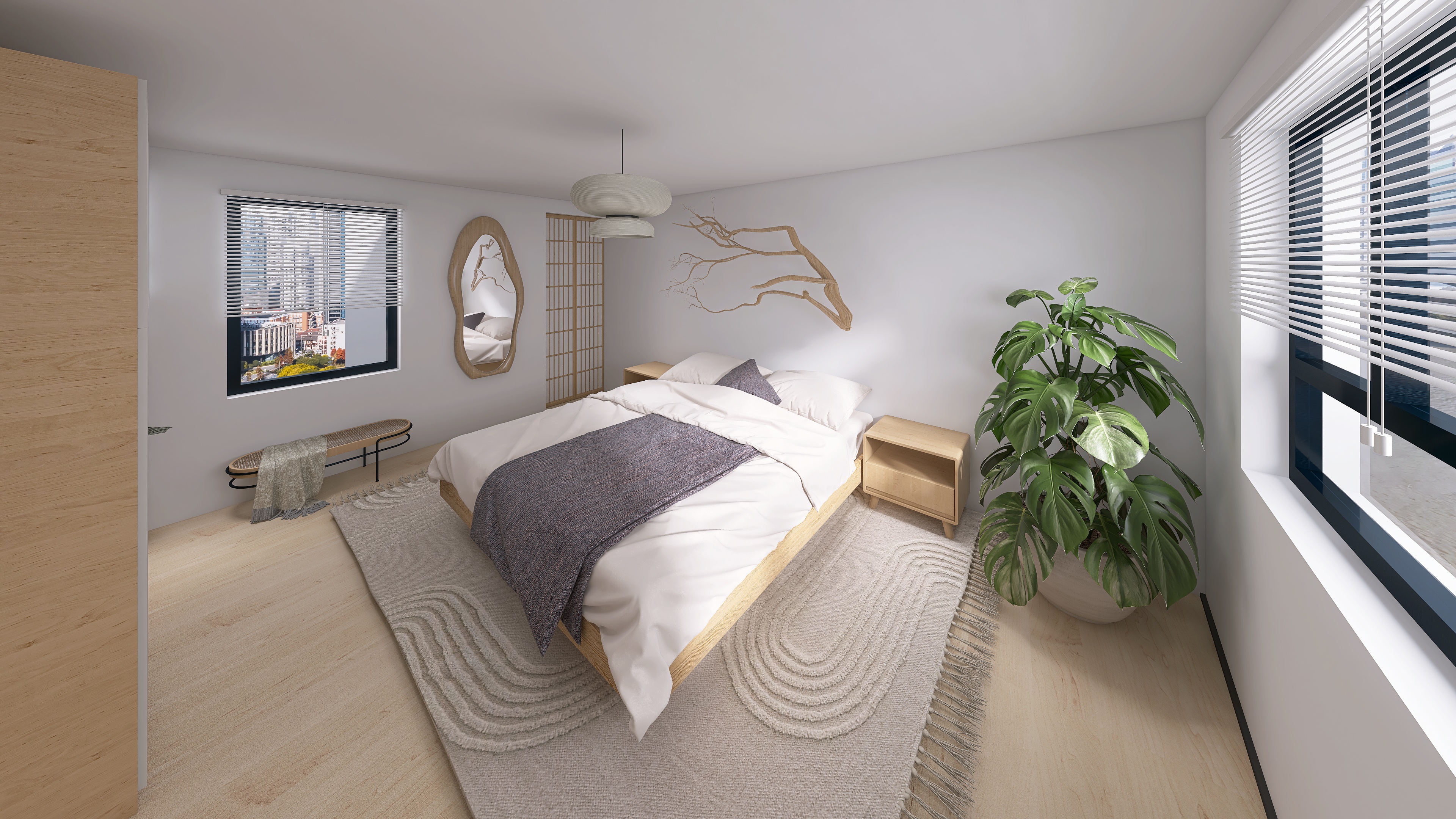 Dormitorio Japandi 1