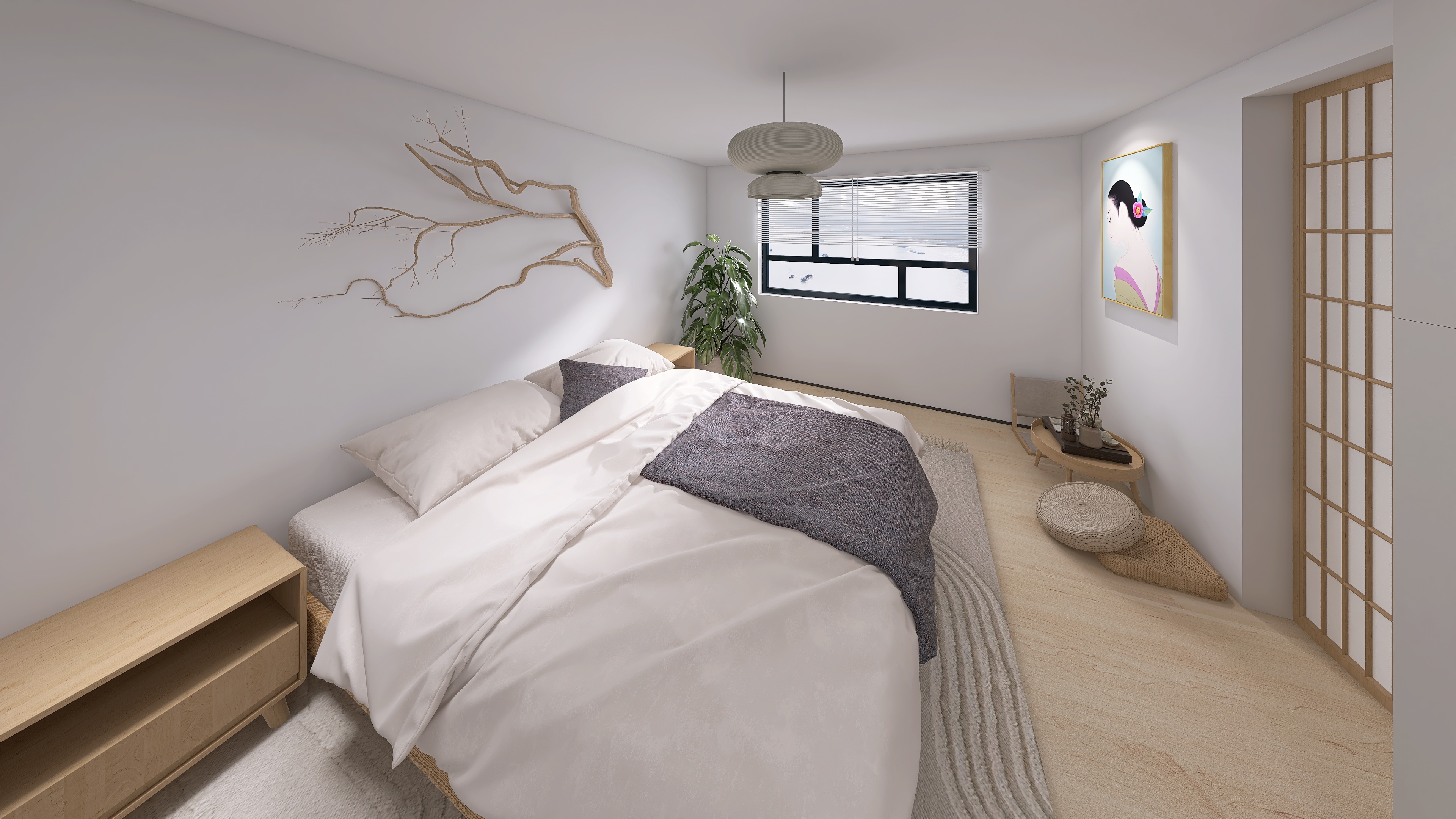 Dormitorio Japandi 4